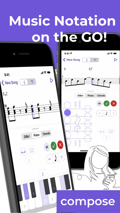 Emulate iPhone app MusicSketch using MyAndroid