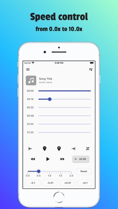 Emulate iPhone app Music Speed Control: Speedic using MyAndroid Emulate iPhone app Music Speed Control: Speedic using MyAndroid