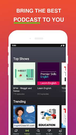 Run android online APK Music Stream: Music and Podcasts from MyAndroid or emulate Music Stream: Music and Podcasts using MyAndroid