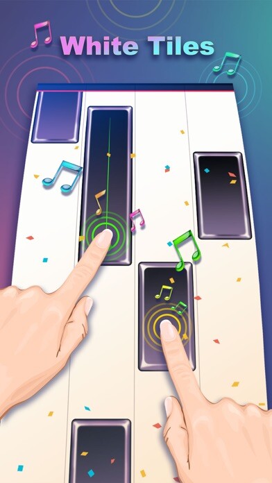 Emulate iPhone app Music Tiles 2 - Black & White Tile using MyAndroid