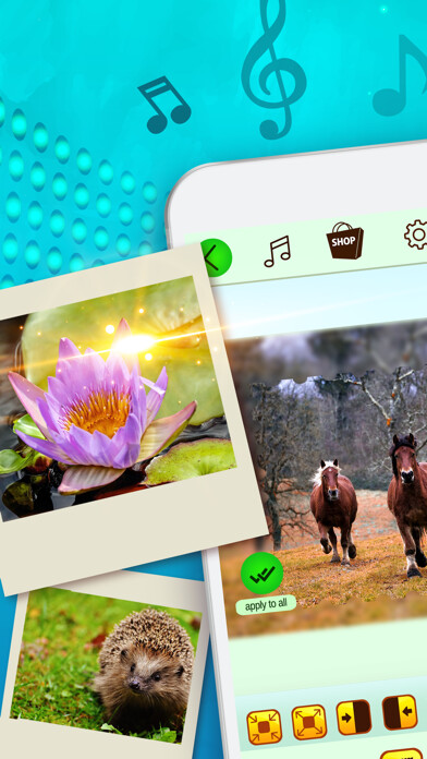 Emulate iPhone app Music Video Maker - Make Photo Collage Slideshow.S using MyAndroid