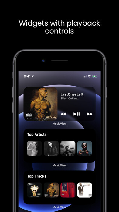 Emulate iPhone app MusicView using MyAndroid