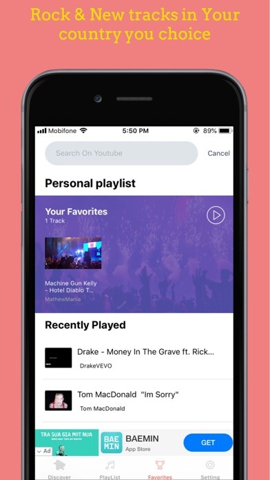 Emulate iPhone app Music Vip - Musik for VIP using MyAndroid