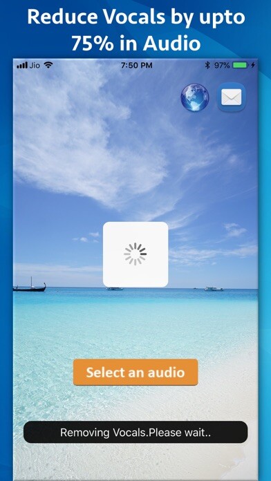 Emulate iPhone app Music Vocals Reducer using MyAndroid