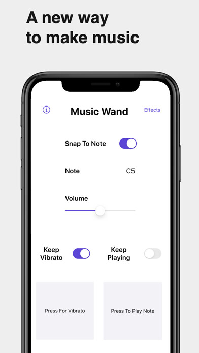 Emulate iPhone app Music Wand using MyAndroid