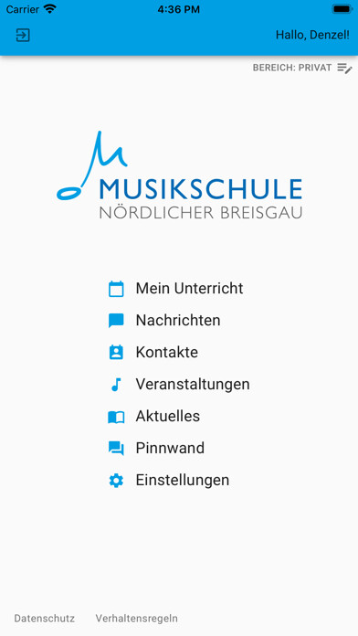 Emulate iPhone app Musikschule NB using MyAndroid Emulate iPhone app Musikschule NB using MyAndroid