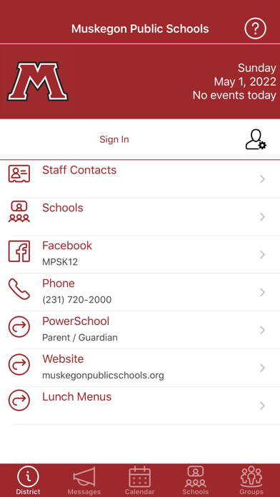 Emulate iPhone app Muskegon Public Schools using MyAndroid Emulate iPhone app Muskegon Public Schools using MyAndroid