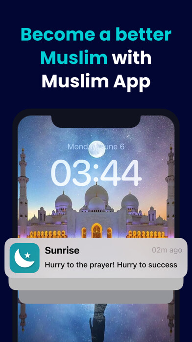 Emulate iPhone app Muslim App: Quran Prayer time using MyAndroid