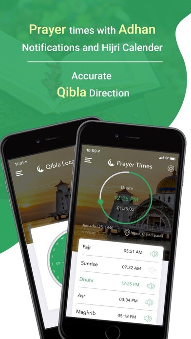 Emulate iPhone app Muslim Directory: Qibla, Athan using MyAndroid