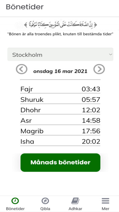 Emulate iPhone app Muslimens Kompanjon using MyAndroid Emulate iPhone app Muslimens Kompanjon using MyAndroid