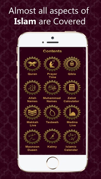 Emulate iPhone app Muslim Globe - Prayer times using MyAndroid