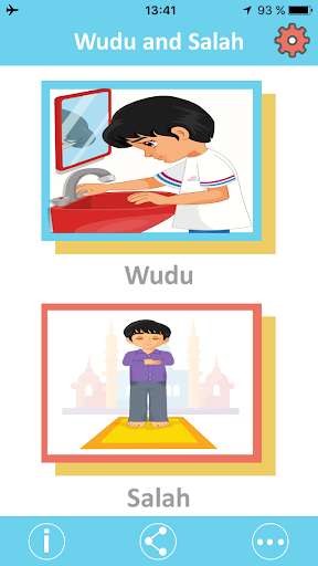 Run android online APK Muslim kids guide Salah & Wudu from MyAndroid or emulate Muslim kids guide Salah & Wudu using MyAndroid
