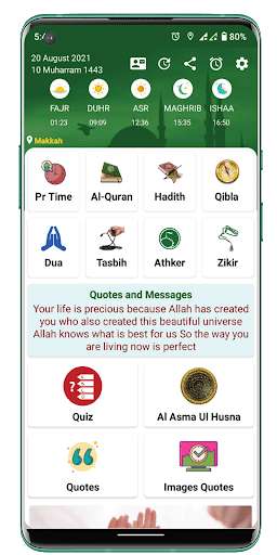 Run android online APK Muslim Life Pro : Athan, Quran, Prayer Times Qibla from MyAndroid or emulate Muslim Life Pro : Athan, Quran, Prayer Times Qibla using MyAndroid