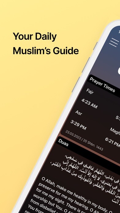 Emulate iPhone app Muslim Time: Quran Athan Qibla using MyAndroid