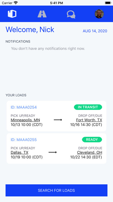 Emulate iPhone app MustDeliver Driver using MyAndroid