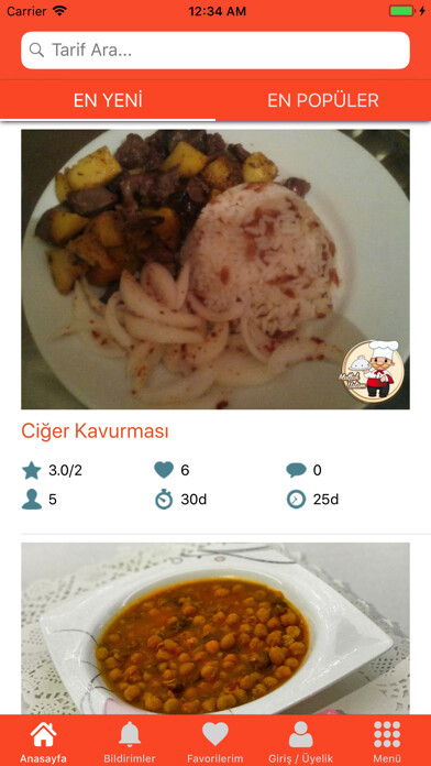 Emulate iPhone app Mutfak Ustam using MyAndroid