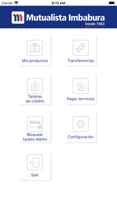 Emulate iPhone app Mutualista Imbabura using MyAndroid