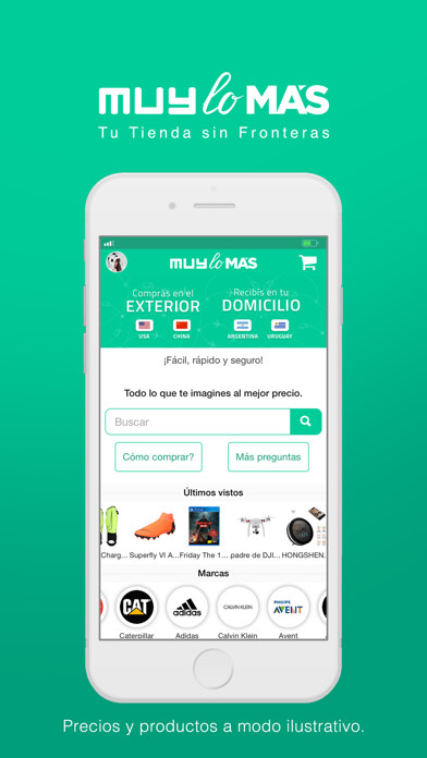 Emulate iPhone app MuyLoMas - Compras y ahorro using MyAndroid
