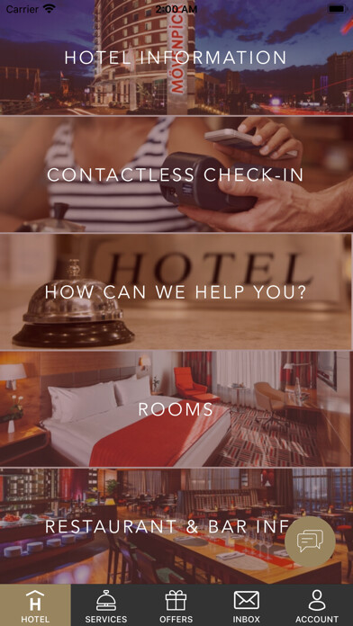Emulate iPhone app Mövenpick Hotel Ankara using MyAndroid