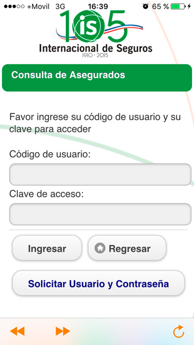 Emulate iPhone app Móvil ISeguros using MyAndroid Emulate iPhone app Móvil ISeguros using MyAndroid
