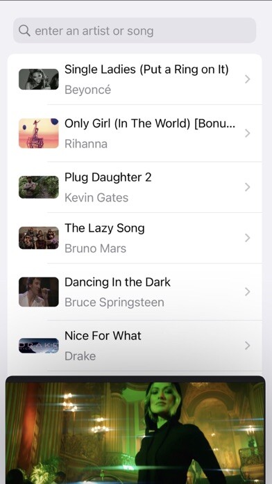 Emulate iPhone app MVP - Music Video Picker using MyAndroid Emulate iPhone app MVP - Music Video Picker using MyAndroid