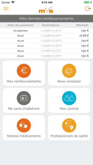Emulate iPhone app MVS Mutuelle Vitalité Santé using MyAndroid Emulate iPhone app MVS Mutuelle Vitalité Santé using MyAndroid