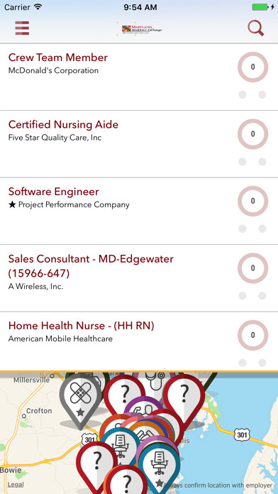 Emulate iPhone app MWEJobs using MyAndroid