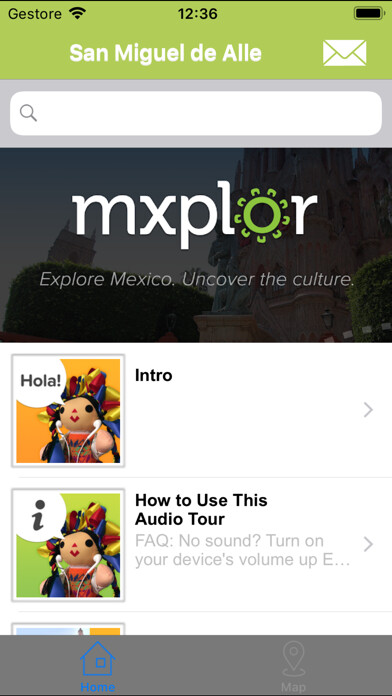 Emulate iPhone app mxplor San Miguel de Allende using MyAndroid