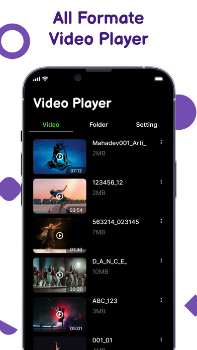 Emulate iPhone app MX Video Player Full HD using MyAndroid