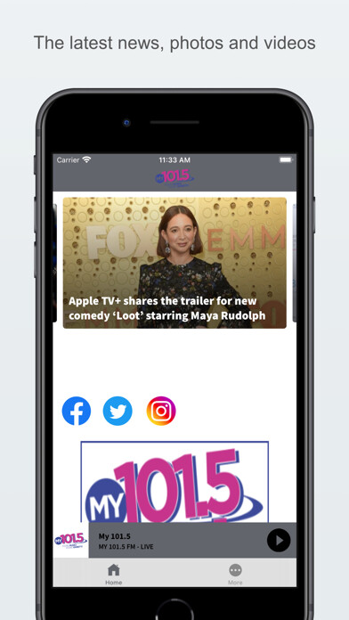 Emulate iPhone app My 101.5 using MyAndroid Emulate iPhone app My 101.5 using MyAndroid