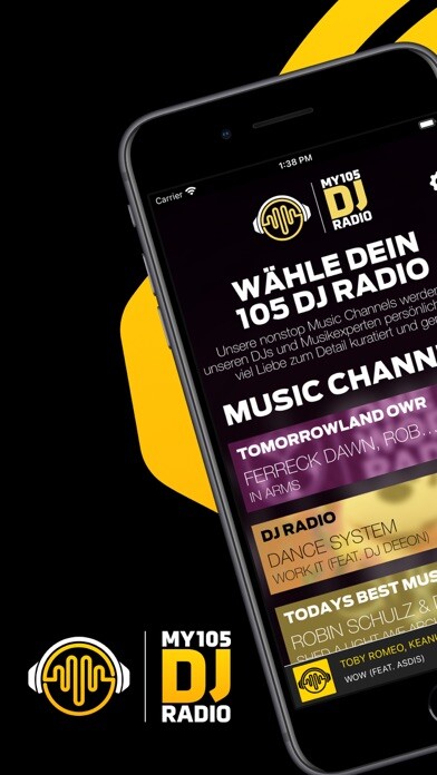 Emulate iPhone app my105 DJ Radio using MyAndroid Emulate iPhone app my105 DJ Radio using MyAndroid