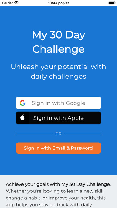 Emulate iPhone app My 30 days challenge using MyAndroid Emulate iPhone app My 30 days challenge using MyAndroid