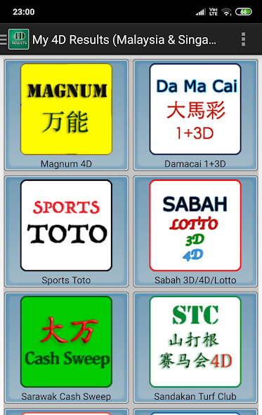 Run android online APK MY 4D Results from MyAndroid or emulate MY 4D Results using MyAndroid