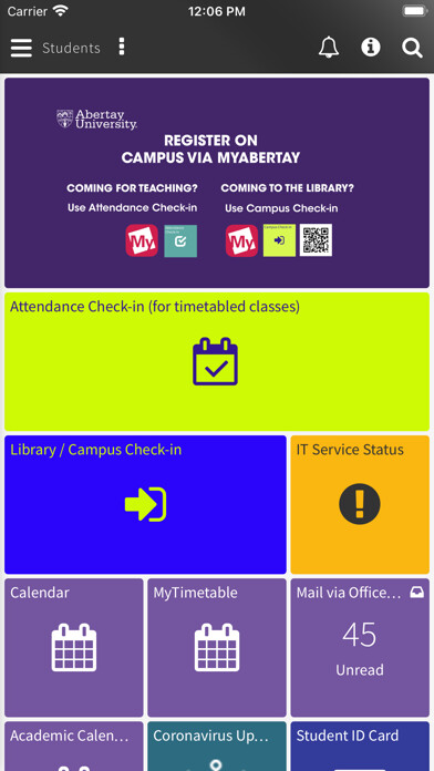 Emulate iPhone app myAbertay using MyAndroid Emulate iPhone app myAbertay using MyAndroid