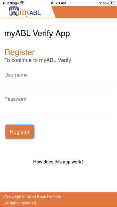 Emulate iPhone app myABL Verify using MyAndroid