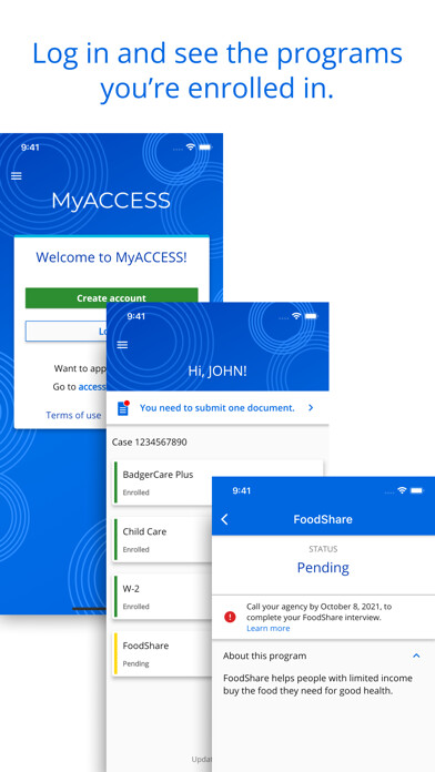 Emulate iPhone app MyACCESS Wisconsin using MyAndroid