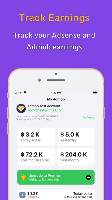 Emulate iPhone app MyAD - AdSense & AdMob Report using MyAndroid Emulate iPhone app MyAD - AdSense & AdMob Report using MyAndroid