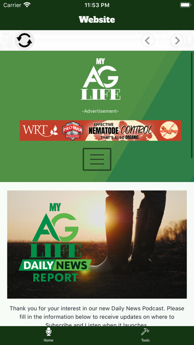 Emulate iPhone app MyAgLife using MyAndroid