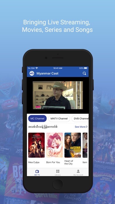 Emulate iPhone app Myanmar Cast App using MyAndroid Emulate iPhone app Myanmar Cast App using MyAndroid