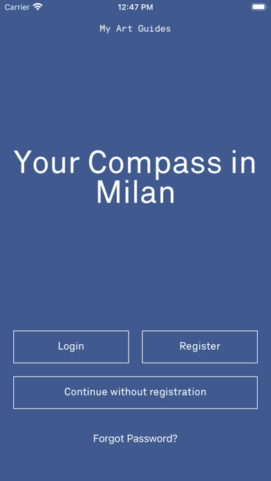 Emulate iPhone app My Art Guide Milan 2022 using MyAndroid Emulate iPhone app My Art Guide Milan 2022 using MyAndroid