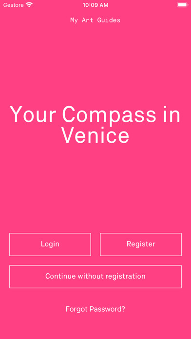 Emulate iPhone app My Art Guide Venice 2022 using MyAndroid