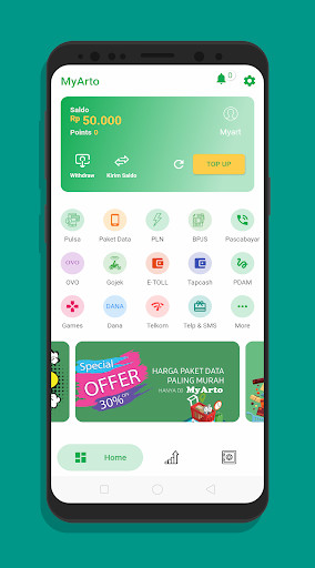 Run android online APK My Arto Ash-Shiddiqiyah - Aplikasi Penjualan Pulsa from MyAndroid or emulate My Arto Ash-Shiddiqiyah - Aplikasi Penjualan Pulsa using MyAndroid