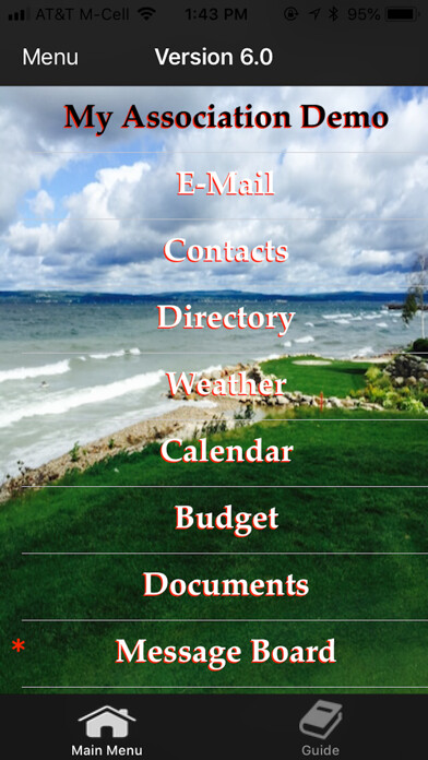 Emulate iPhone app My-Association using MyAndroid