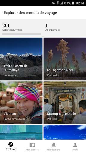 Run android online APK MyAtlas - Carnet de voyage from MyAndroid or emulate MyAtlas - Carnet de voyage using MyAndroid