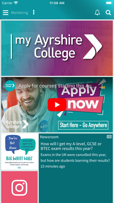 Emulate iPhone app My Ayrshire College using MyAndroid Emulate iPhone app My Ayrshire College using MyAndroid