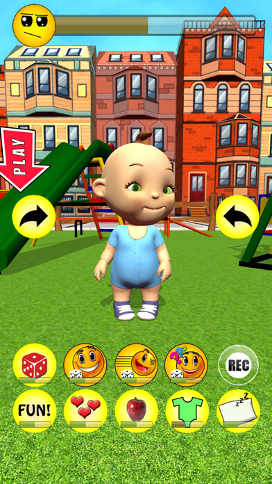 Emulate iPhone app My Baby Babsy - Playground Fun using MyAndroid