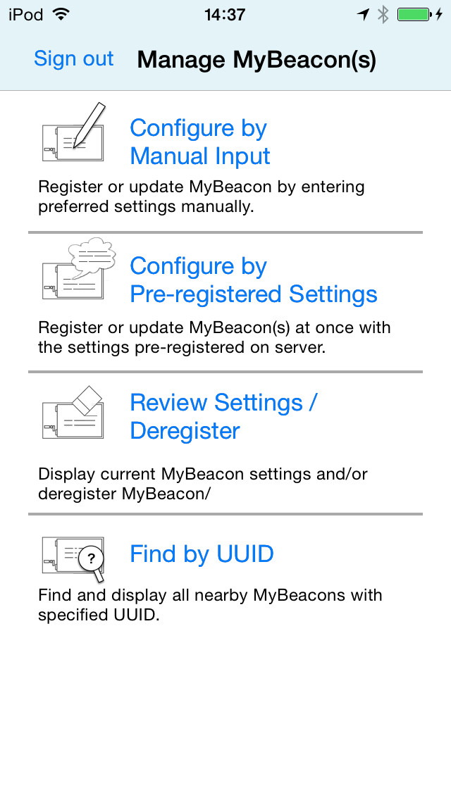 Run android online APK MyBeaconTool from MyAndroid or emulate MyBeaconTool using MyAndroid