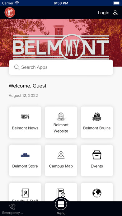 Emulate iPhone app myBelmont Mobile using MyAndroid Emulate iPhone app myBelmont Mobile using MyAndroid