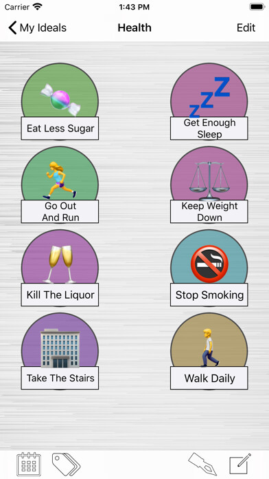 Emulate iPhone app My Best Self using MyAndroid
