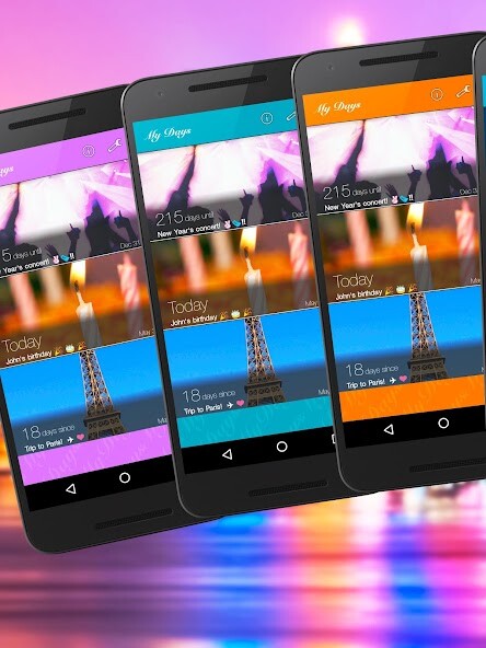 Emulate iPhone app My Big Days - Events Countdown using MyAndroid Emulate iPhone app My Big Days - Events Countdown using MyAndroid